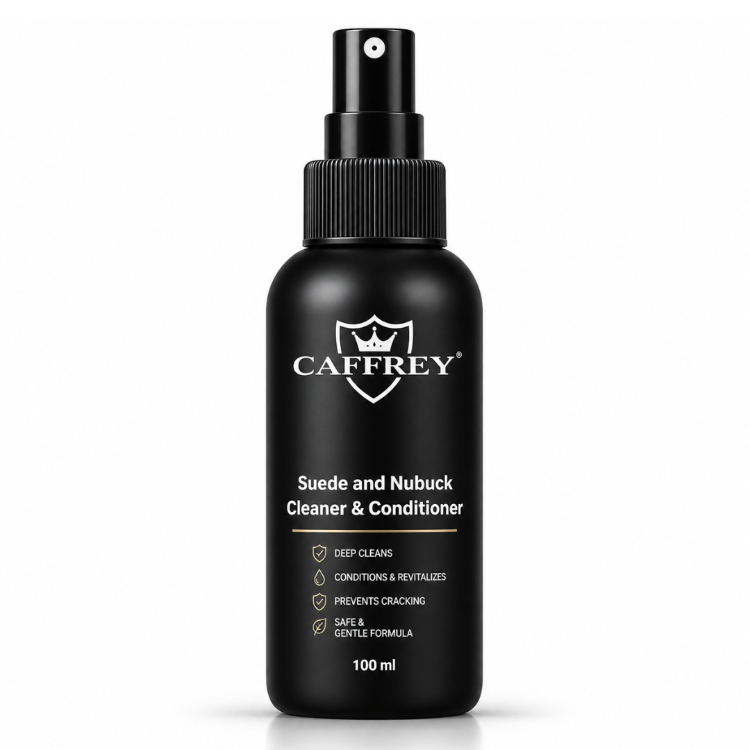 CAFFREY Suede and Nubuck Cleaner & Conditioner, black 100 ml pump-spray bottle