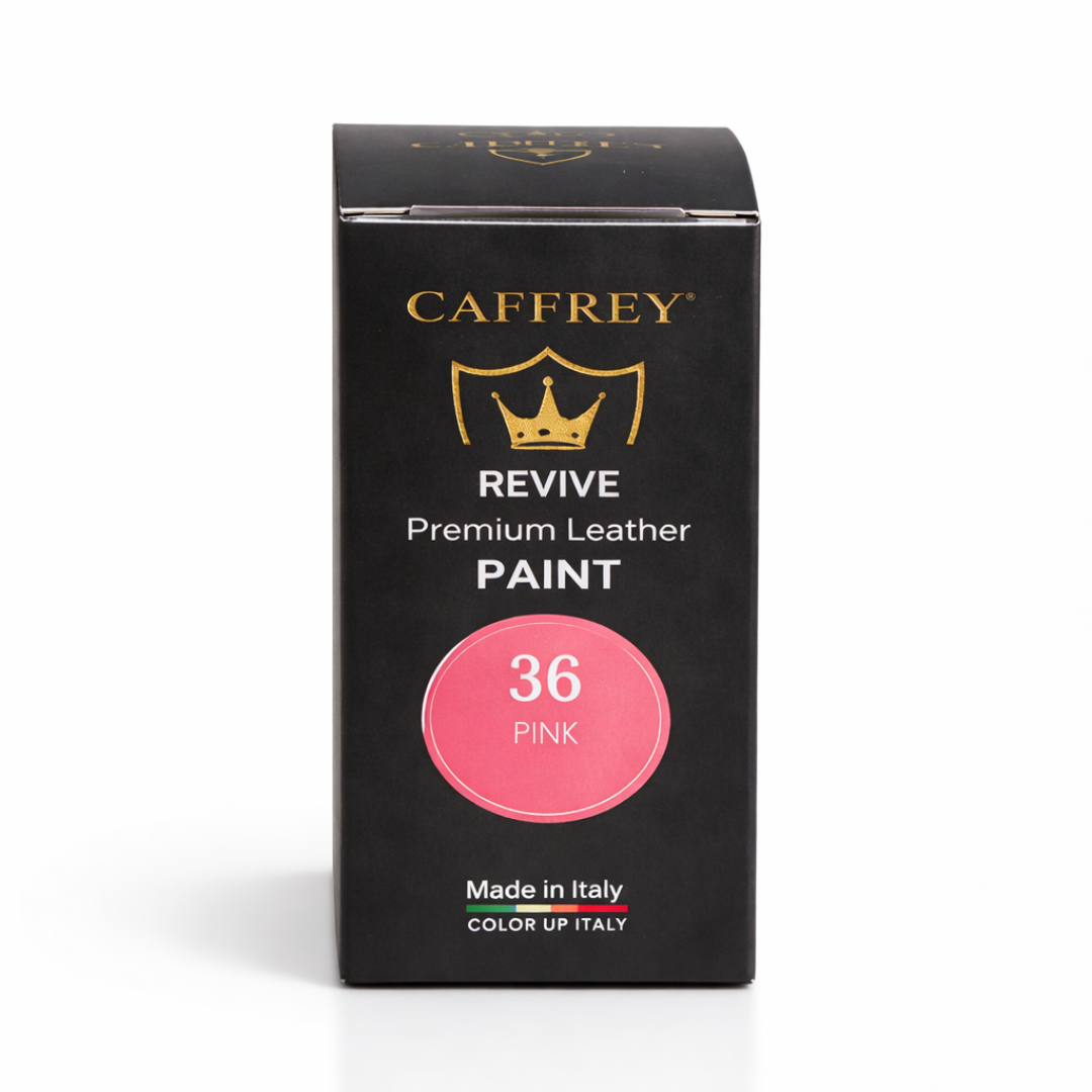 Caffrey Revive Premium Leather Paint – Leather Dye | Restore Furniture, Car Seats, Shoes & Bags | Crack-Proof, Fade-Resistant, Made in Italy