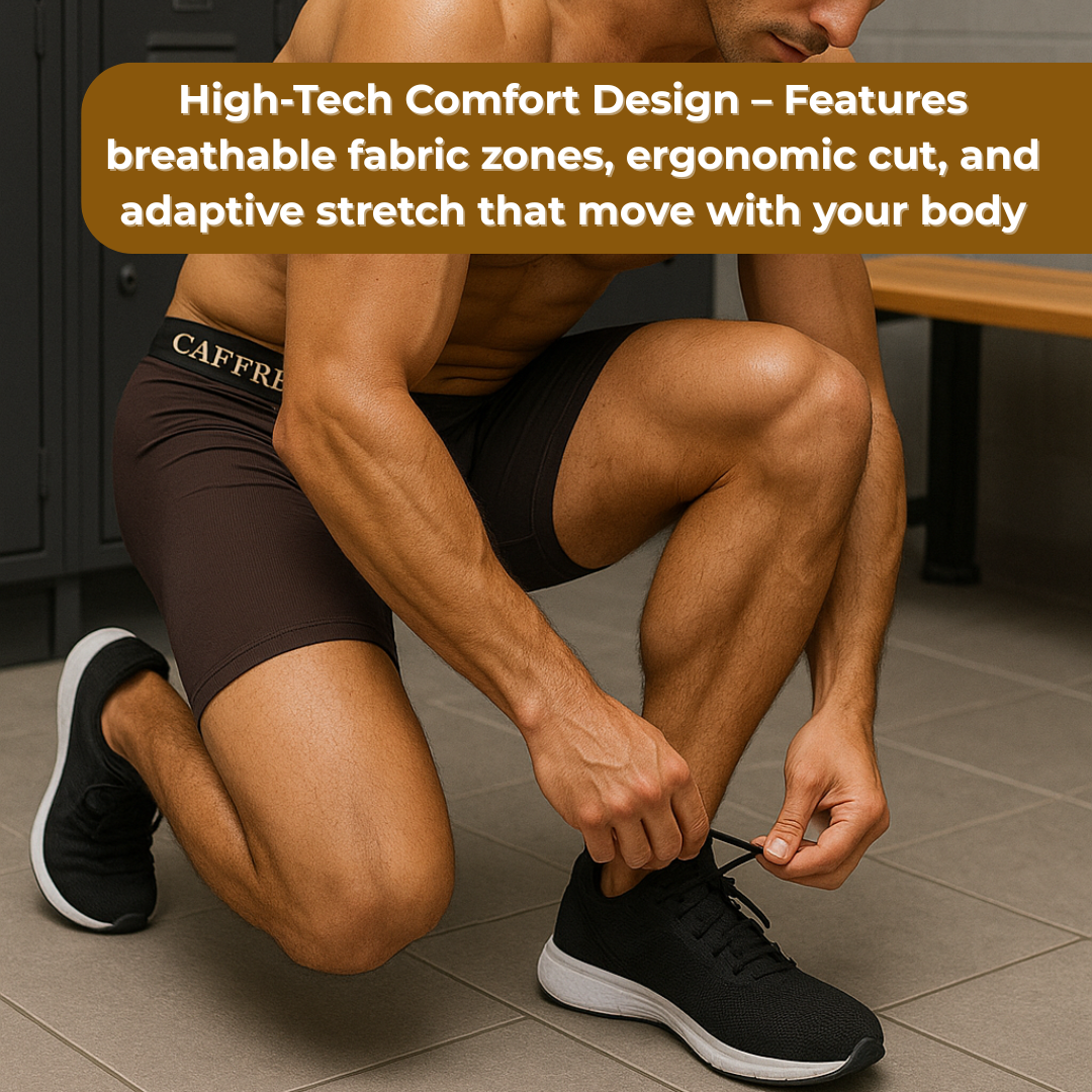 Caffrey Ballroom™ Men’s Modal-Spandex Boxer Briefs – Ultra-Soft, Moisture-Wicking Underwear with Separation Pouch
