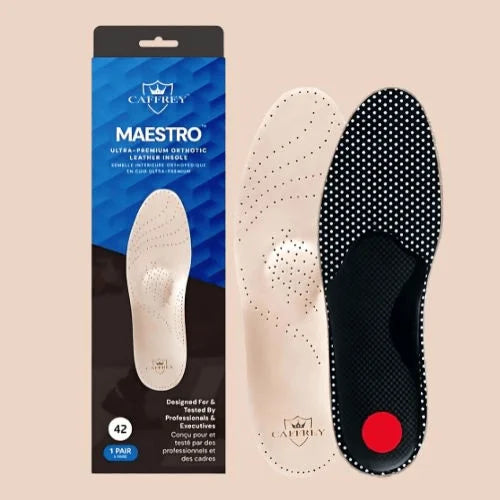 Caffrey Maestro Ultra Premium Orthotic Leather Insole