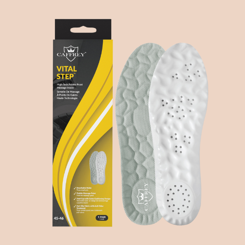 Vital Step: High-Tech Pebble Point Massage Insole