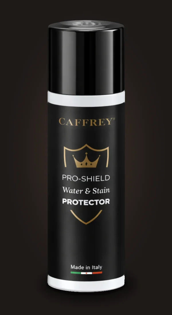 CAFFREY Pro-Shield spray can, front label with the gold crown-and-shield crest