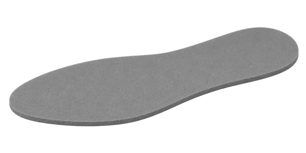 A simple foam shoe liner used to illustrate a basic single-layer construction