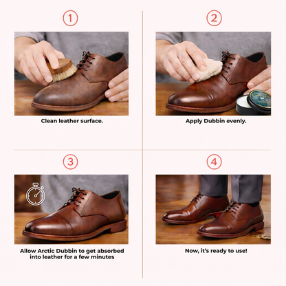 Caffrey Arctic Dubbin – Natural Leather Waterproofing Balm with Oils & Waxes, Weather Protection Without Drying, Leather Conditioning & Odor Prevention