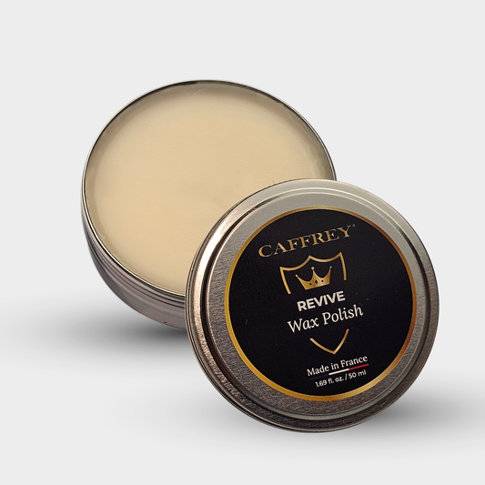 Caffrey Revive Wax Polish – Premium Leather Conditioner with Beeswax & Four Natural Oils, Deep-Absorbing Formula for Long-Lasting Shine, Dress Shoes, Boots & Everyday Leather Footwear