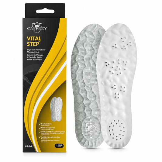 Vital Step: High-Tech Pebble Point Massage Insole