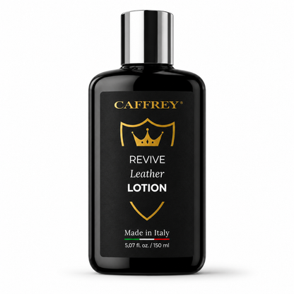 Caffrey Revive Leather Conditioner Lotion 5.07 oz – Premium Italian Leather Conditioner for Furniture, Car Seats, Sofas, Handbags, Shoes, Boots & Jackets