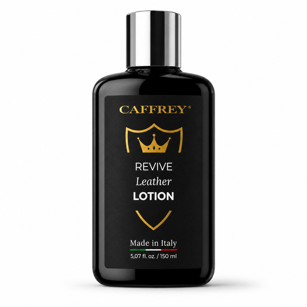 CAFFREY Revive Leather Lotion, black 150 ml bottle with silver cap