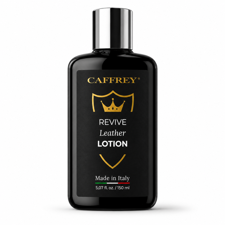 CAFFREY Revive Leather Lotion, black 150 ml bottle with silver cap