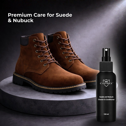 Caffrey Suede Cleaner & conditioner – Specialized Cleaner for Suede & Nubuck, Fiber-Safe Formula, Restores Texture Without Damage