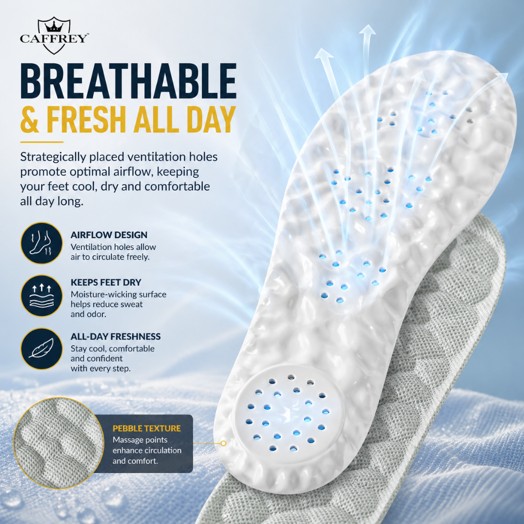 Vital Step: High-Tech Pebble Point Massage Insole