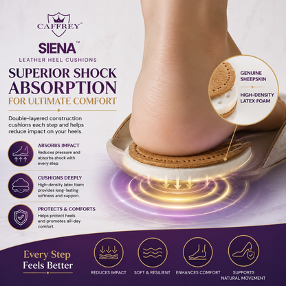 Caffrey Siena Leather Heel Cushion