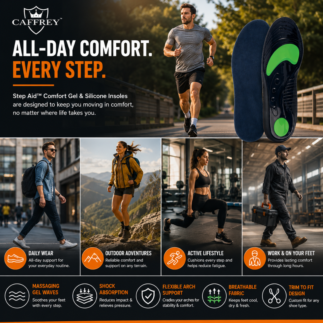 Step Aid: Comfort gel & Silicone Insole
