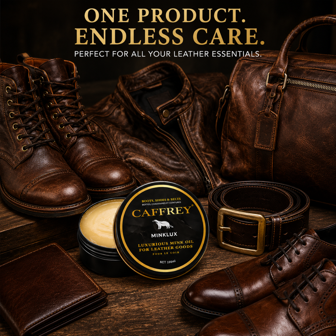 Caffrey Arctic Dubbin – Natural Leather Waterproofing Balm with Oils & Waxes, Weather Protection Without Drying, Leather Conditioning & Odor Prevention