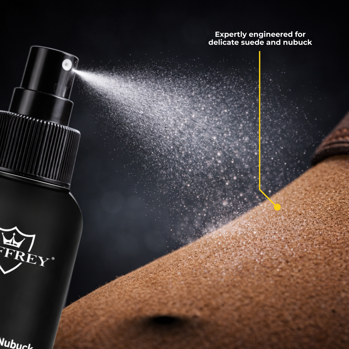 Caffrey Suede Cleaner & conditioner – Specialized Cleaner for Suede & Nubuck, Fiber-Safe Formula, Restores Texture Without Damage