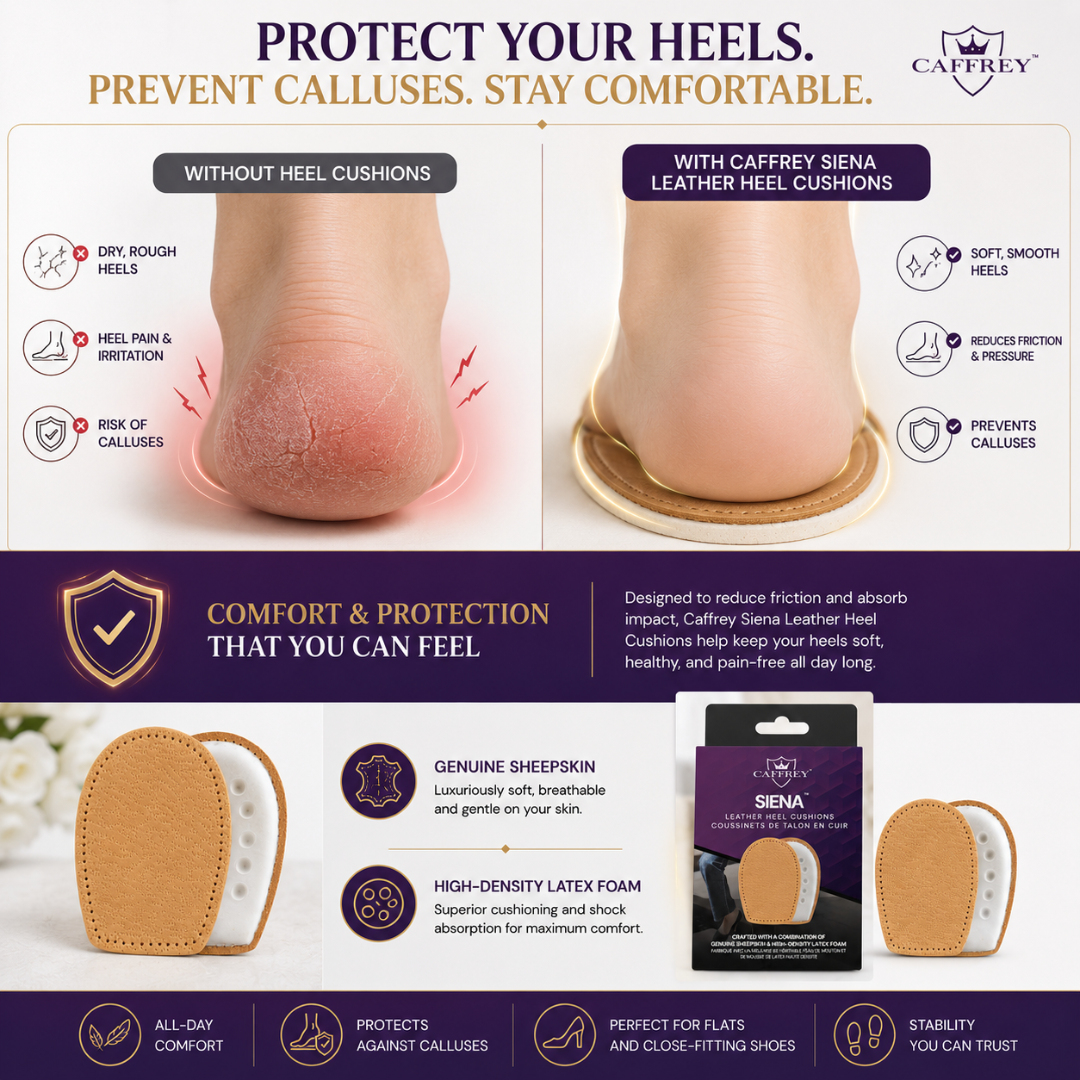 Caffrey Siena Leather Heel Cushion