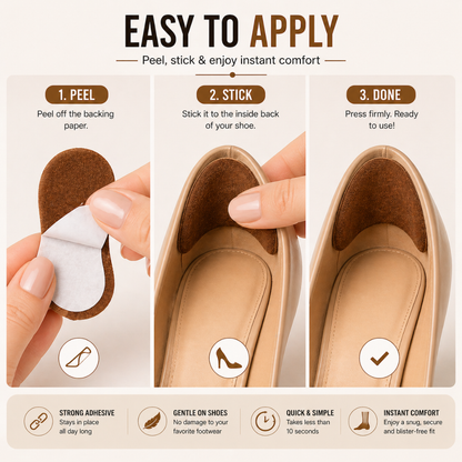 Heel Grips: Comfortable Microsuede