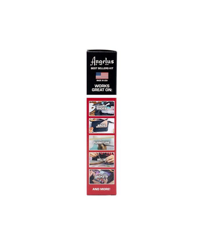 Angelus Leather Paint Best Sellers Kit – 12 Color Acrylic Set (1 oz Bottles)