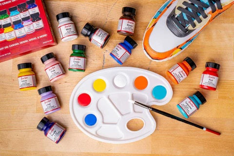 Angelus Leather Paint Best Sellers Kit – 12 Color Acrylic Set (1 oz Bottles)