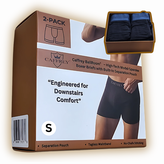 Caffrey Ballroom™ Men’s Modal-Spandex Boxer Briefs – Ultra-Soft, Moisture-Wicking Underwear with Separation Pouch