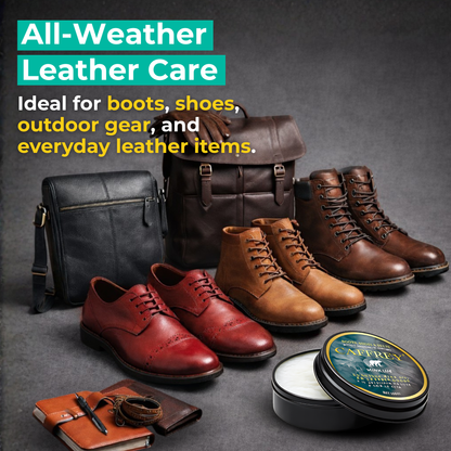 Caffrey Arctic Dubbin – Natural Leather Waterproofing Balm with Oils & Waxes, Weather Protection Without Drying, Leather Conditioning & Odor Prevention