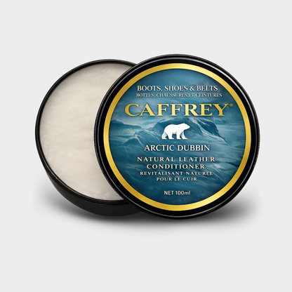 Caffrey Arctic Dubbin – Natural Leather Waterproofing Balm with Oils & Waxes, Weather Protection Without Drying, Leather Conditioning & Odor Prevention