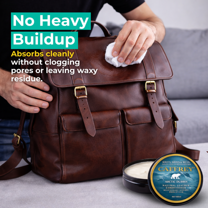 Caffrey Arctic Dubbin – Natural Leather Waterproofing Balm with Oils & Waxes, Weather Protection Without Drying, Leather Conditioning & Odor Prevention