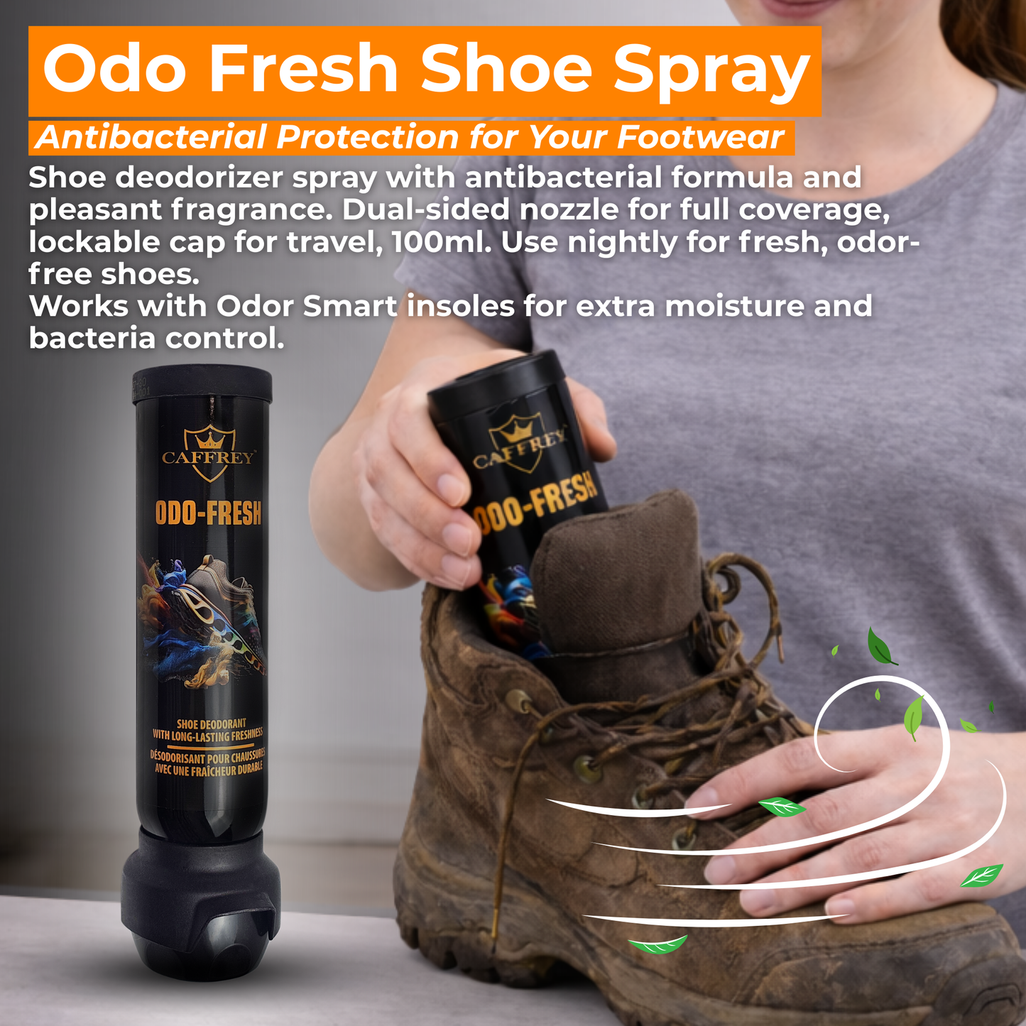 Caffrey Odo-Fresh Shoe Deodorant Spray