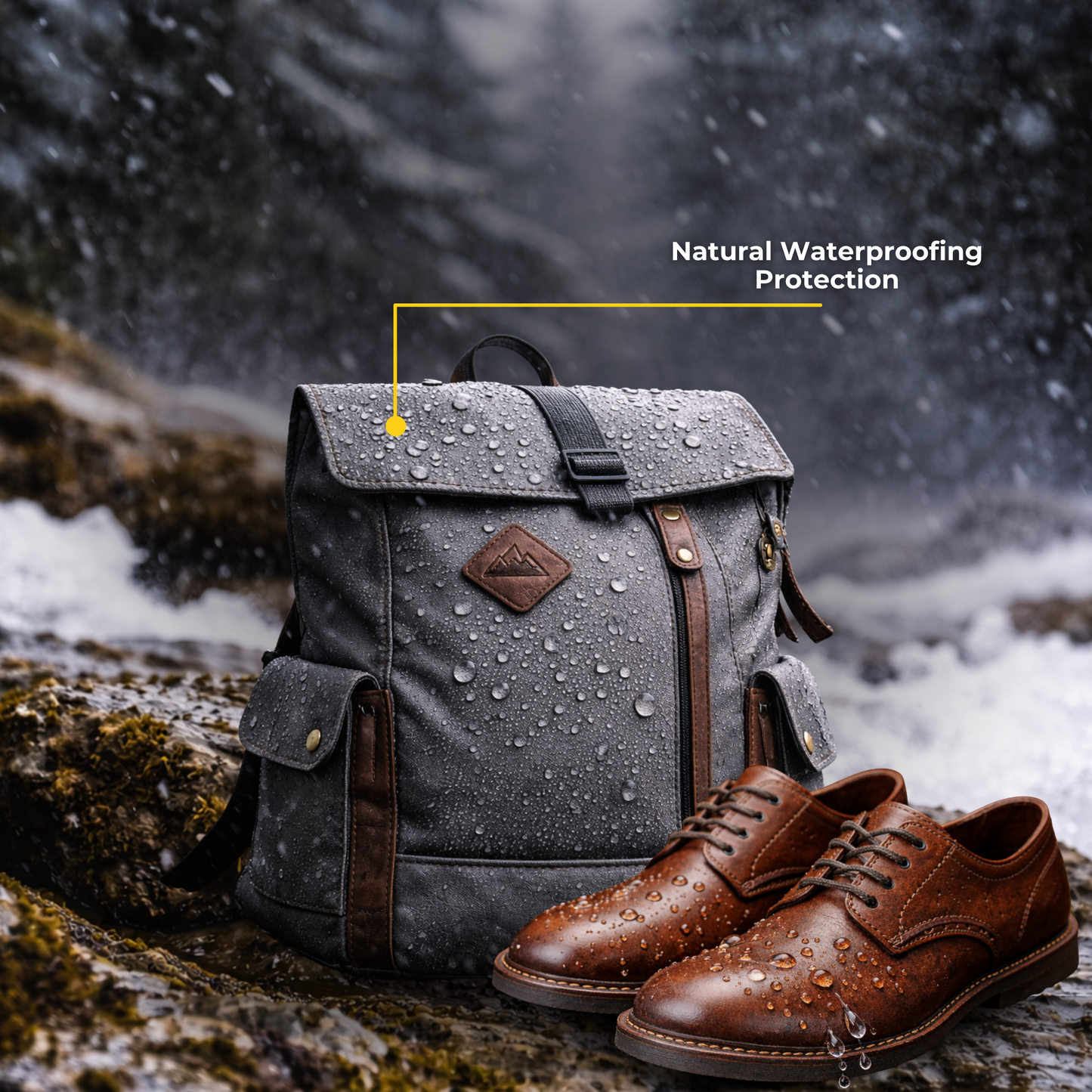 Caffrey Arctic Dubbin – Natural Leather Waterproofing Balm with Oils & Waxes, Weather Protection Without Drying, Leather Conditioning & Odor Prevention