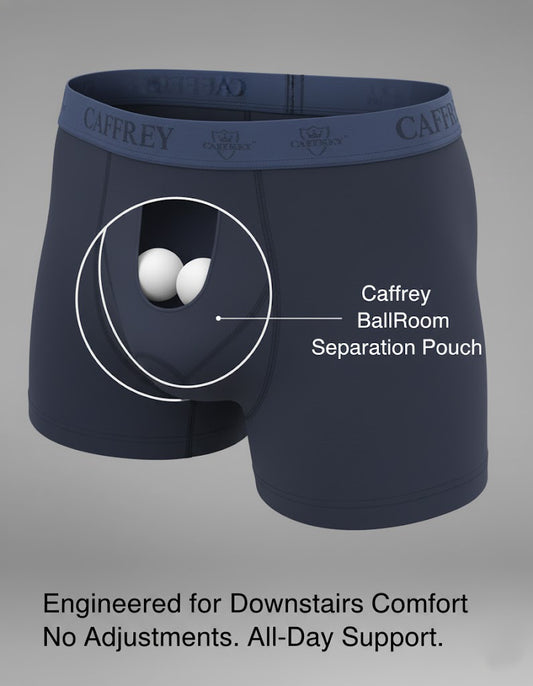 Caffrey Ballroom™ Men’s Modal-Spandex Boxer Briefs – Ultra-Soft, Moisture-Wicking Underwear with Separation Pouch