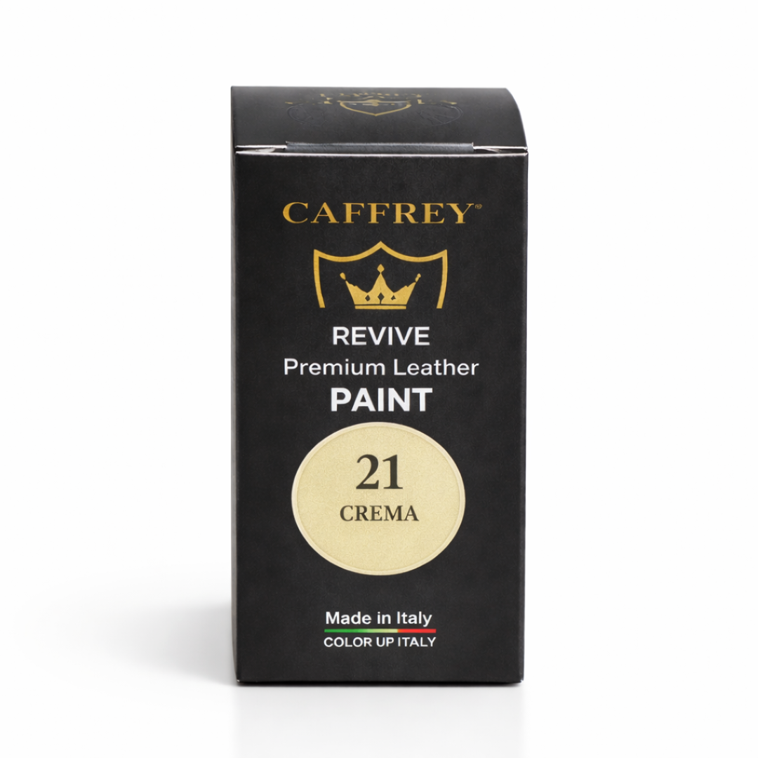 Caffrey Revive Premium Leather Paint – Leather Dye | Restore Furniture, Car Seats, Shoes & Bags | Crack-Proof, Fade-Resistant, Made in Italy