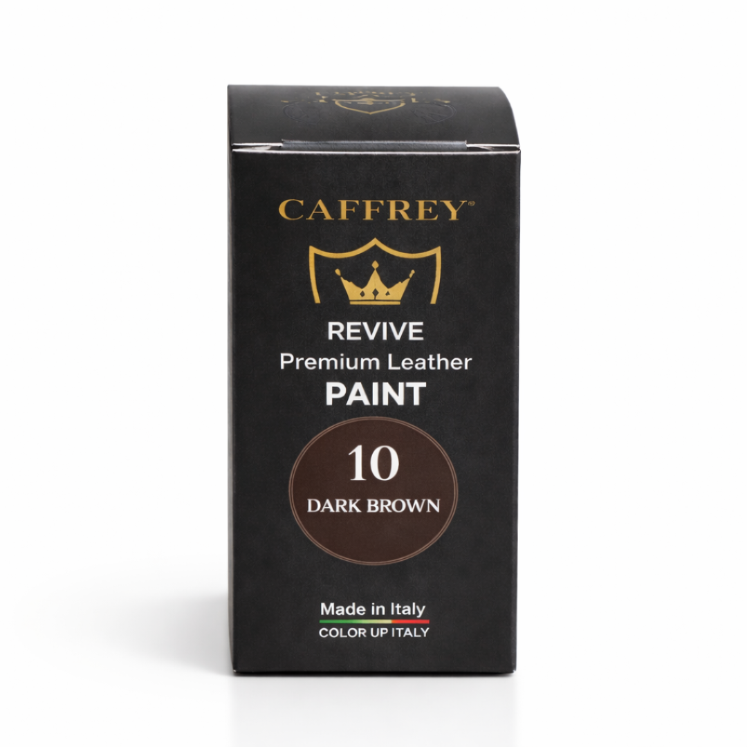 Caffrey Revive Premium Leather Paint – Leather Dye | Restore Furniture, Car Seats, Shoes & Bags | Crack-Proof, Fade-Resistant, Made in Italy