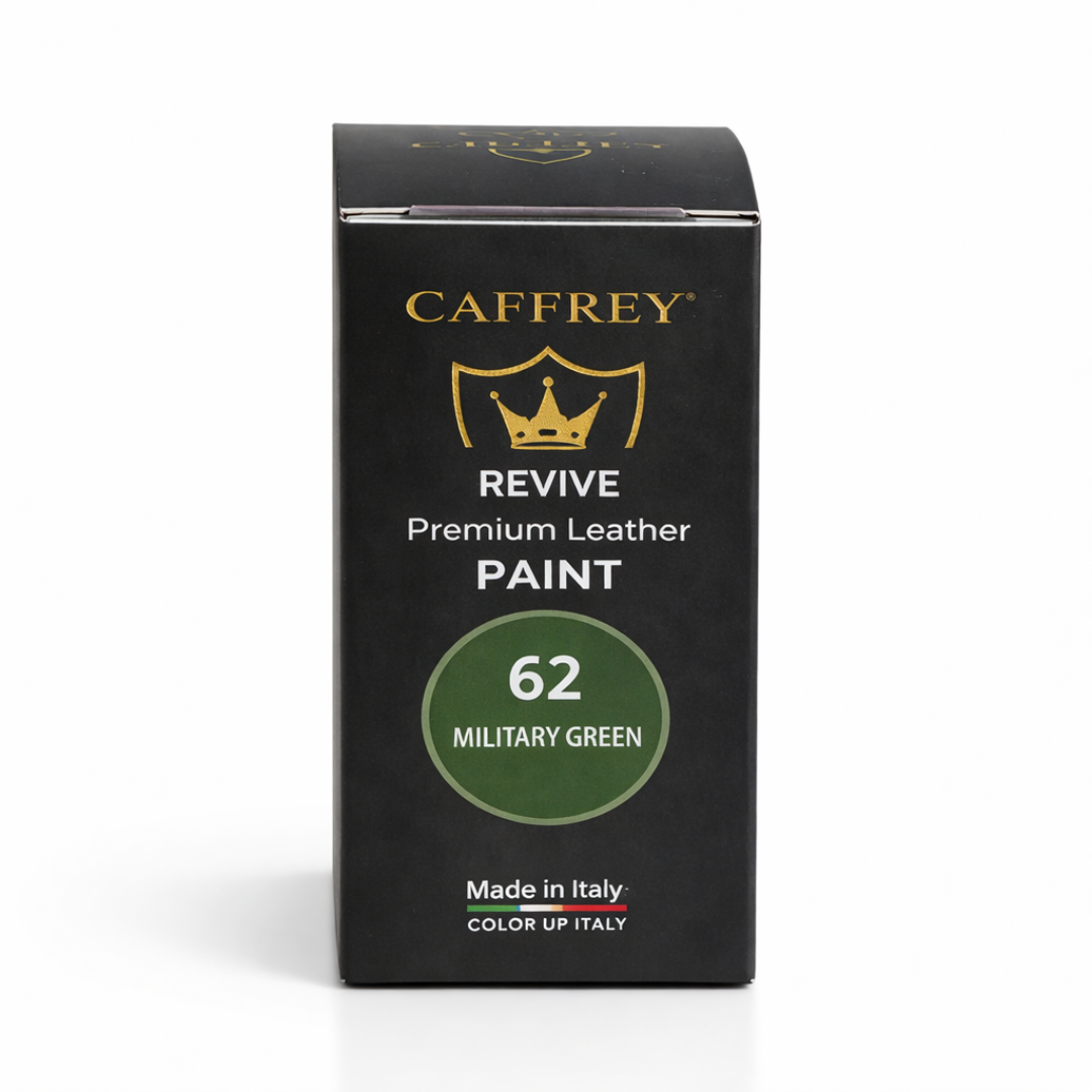 Caffrey Revive Premium Leather Paint – Leather Dye | Restore Furniture, Car Seats, Shoes & Bags | Crack-Proof, Fade-Resistant, Made in Italy