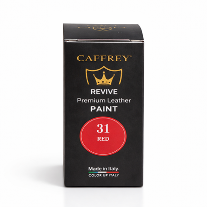 Caffrey Revive Premium Leather Paint – Leather Dye | Restore Furniture, Car Seats, Shoes & Bags | Crack-Proof, Fade-Resistant, Made in Italy