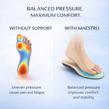 Caffrey Maestro Ultra Premium Orthotic Leather Insole
