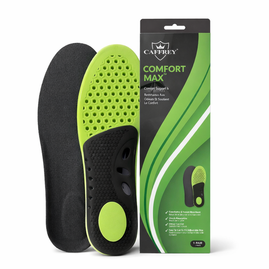 Caffrey Comfort Max Insoles – Lightweight Breathable Arch Support Insoles for All-Day Comfort