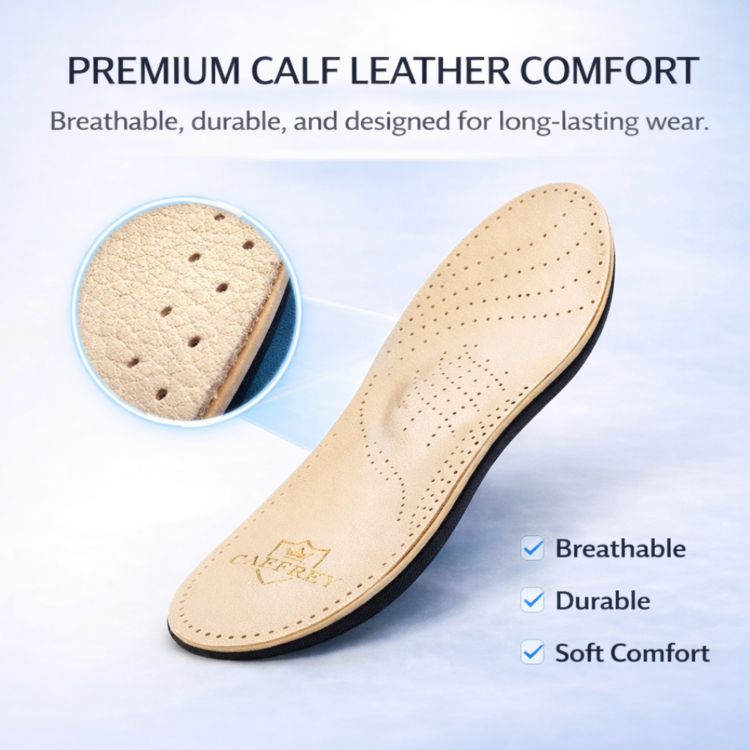 Caffrey Maestro Ultra Premium Orthotic Leather Insole