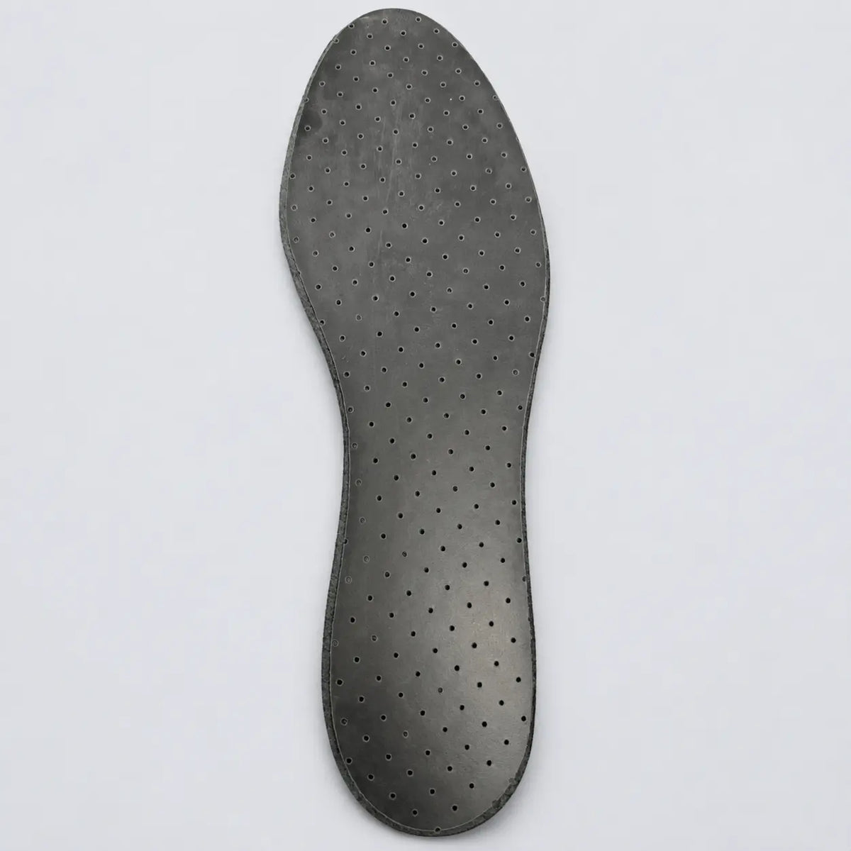 Eleganza Noire smooth charcoal underside with round perforations