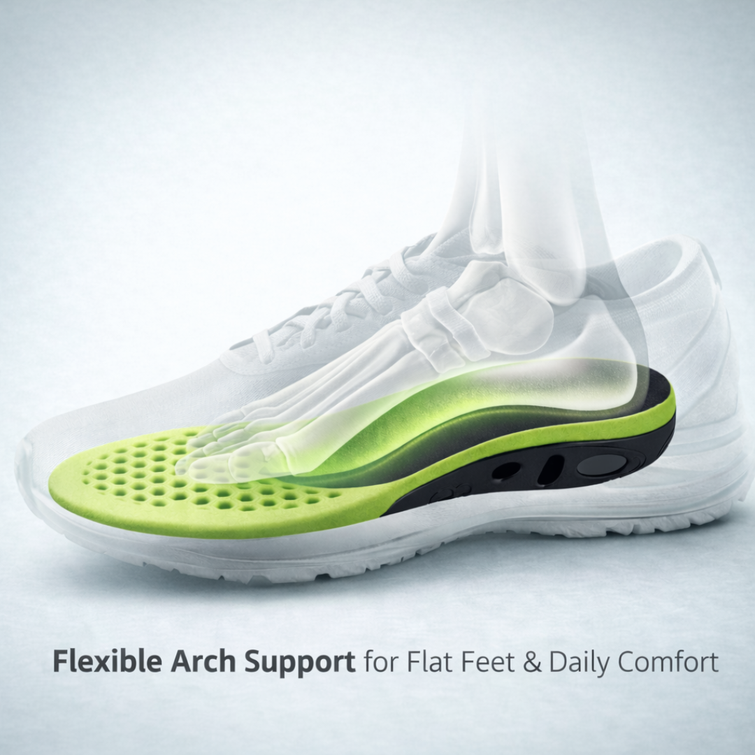 Caffrey Comfort Max Insoles – Lightweight Breathable Arch Support Insoles for All-Day Comfort