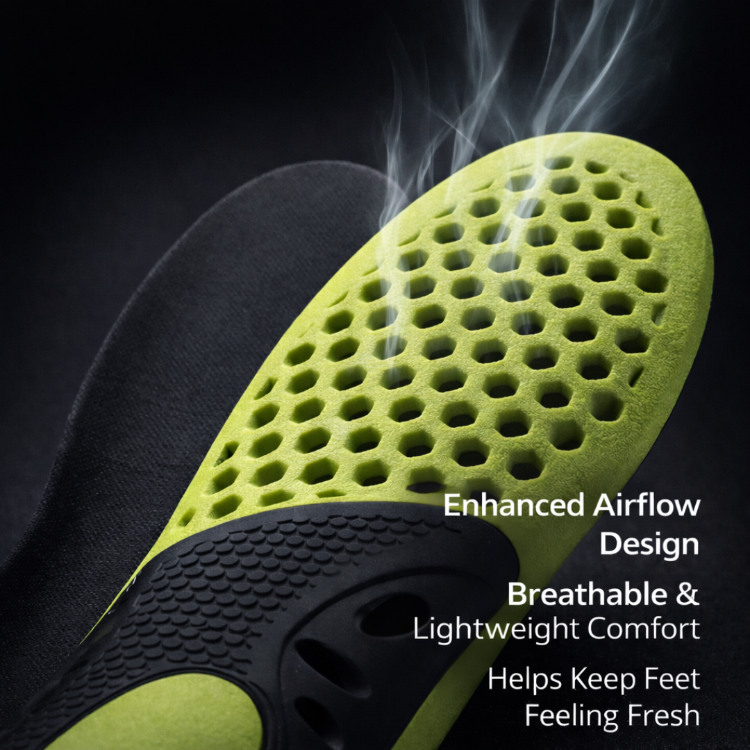 Caffrey Comfort Max Insoles – Lightweight Breathable Arch Support Insoles for All-Day Comfort