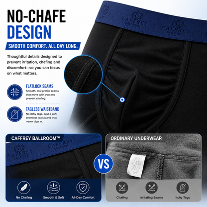 Caffrey Ballroom™ Men’s Modal-Spandex Boxer Briefs – Ultra-Soft, Moisture-Wicking Underwear with Separation Pouch