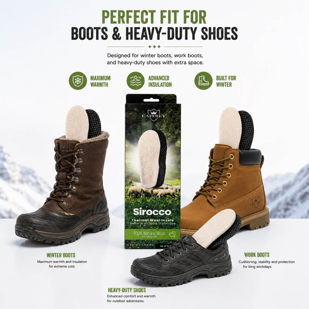 Caffrey Sirroco Thermal Wool Insoles