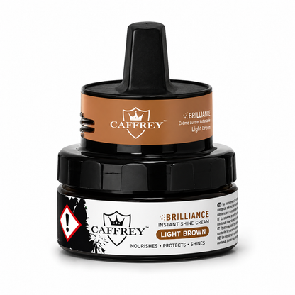 Caffrey Brilliance Instant Shine Cream — Shoe Polish, Conditioner & Leather Protector