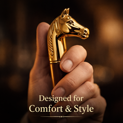Caffrey Royal Touch™ Long Shoe Horn – Luxury Wooden & Metal Shoe Horn for Easy No-Bend Wear | Premium Gift for Men & Seniors