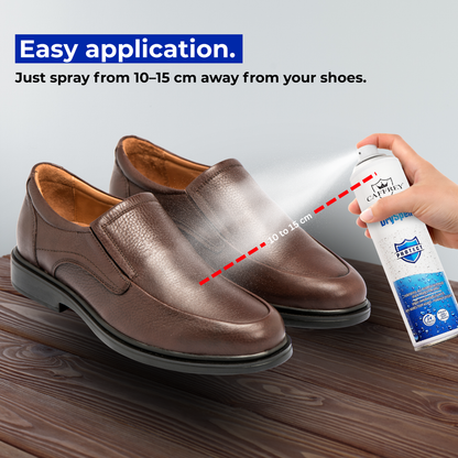 Caffrey DrySpell — All-Purpose Water & Stain Protector Spray, Fabric, Leather, Suede, Canvas, Shoes, Jackets, Car Seats, Long-Lasting Waterproofing & Anti-Stain Protection (24-Hour Shield) 300ml