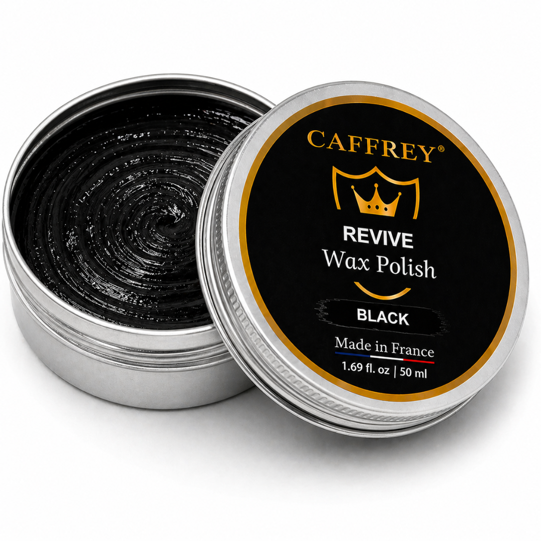 Caffrey Revive Wax Polish – Premium Leather Conditioner with Beeswax & Four Natural Oils, Deep-Absorbing Formula for Long-Lasting Shine, Dress Shoes, Boots & Everyday Leather Footwear