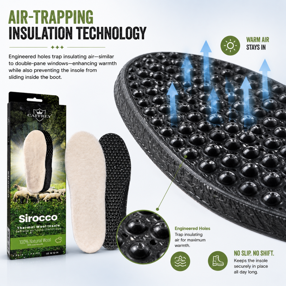 Caffrey Sirroco Thermal Wool Insoles