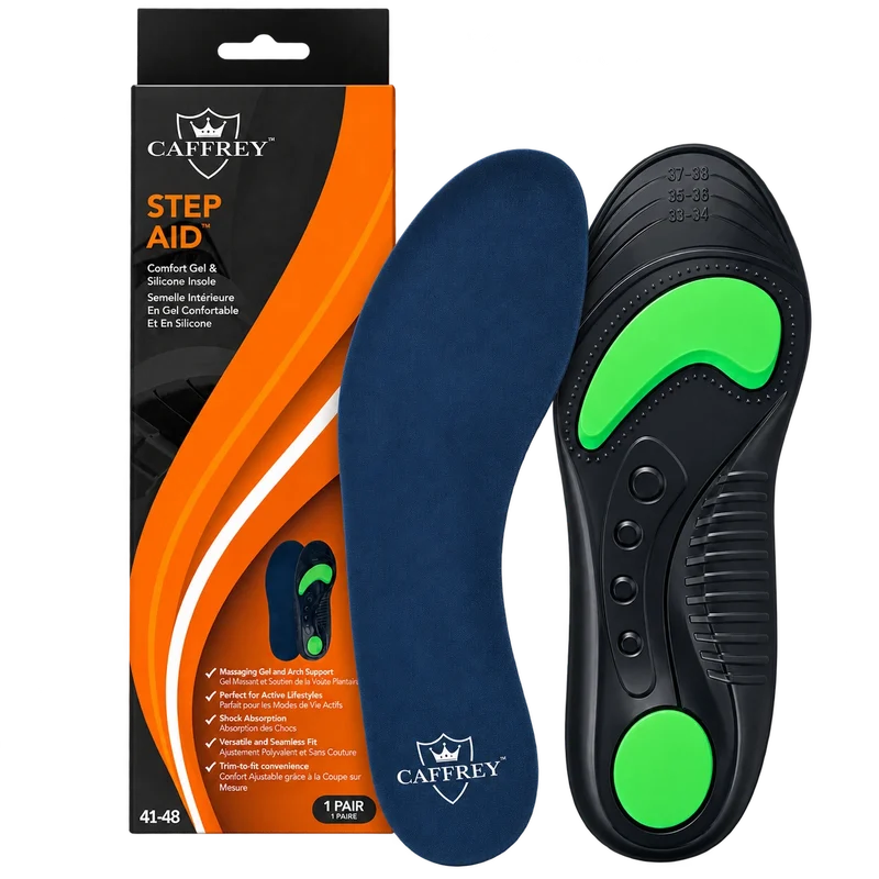 CAFFREY Step Aid box and pair of insoles